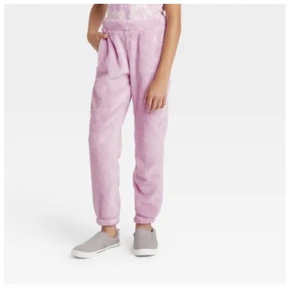 Girls Cat & Jack Light Violet Fuzzy Sherpa Jogger Pants, XXL (18) Plus - New! - Picture 1 of 1